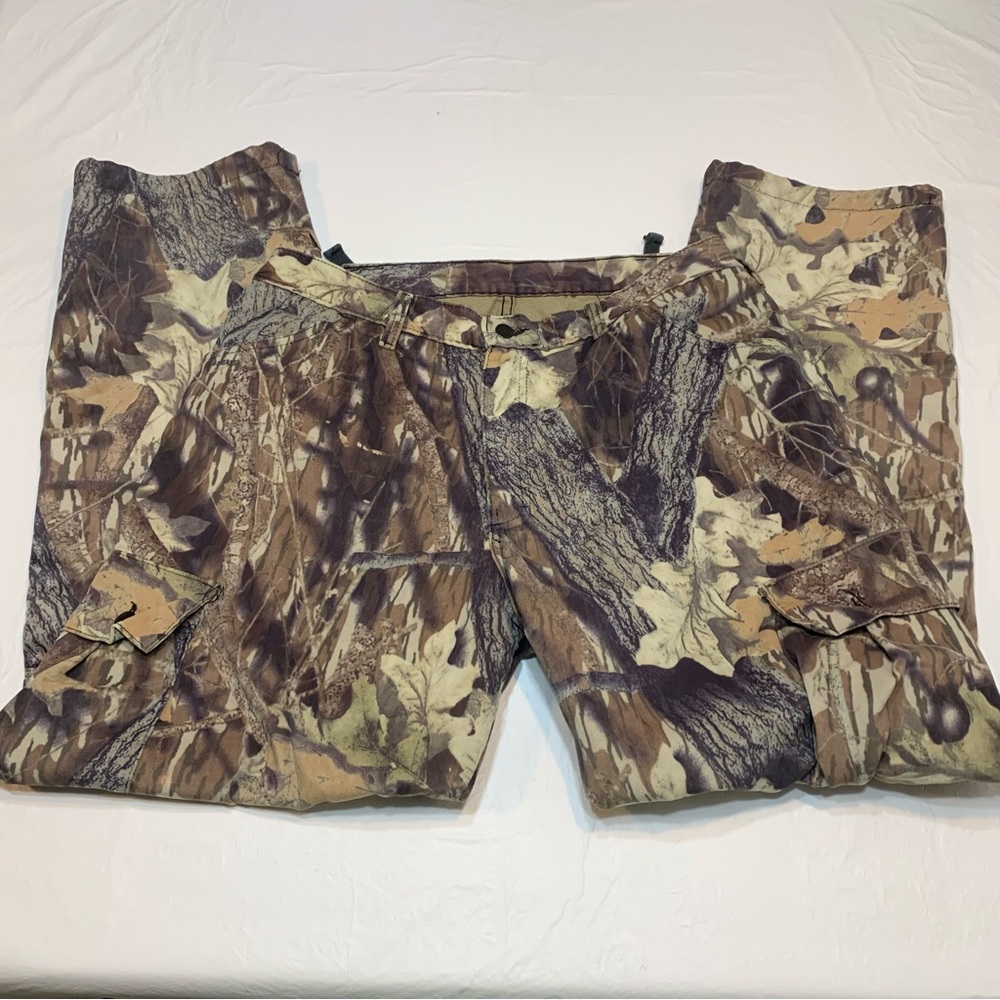 Vintage Wolf Mountain Camo Camouflage Velour Pants Men’s 38x32